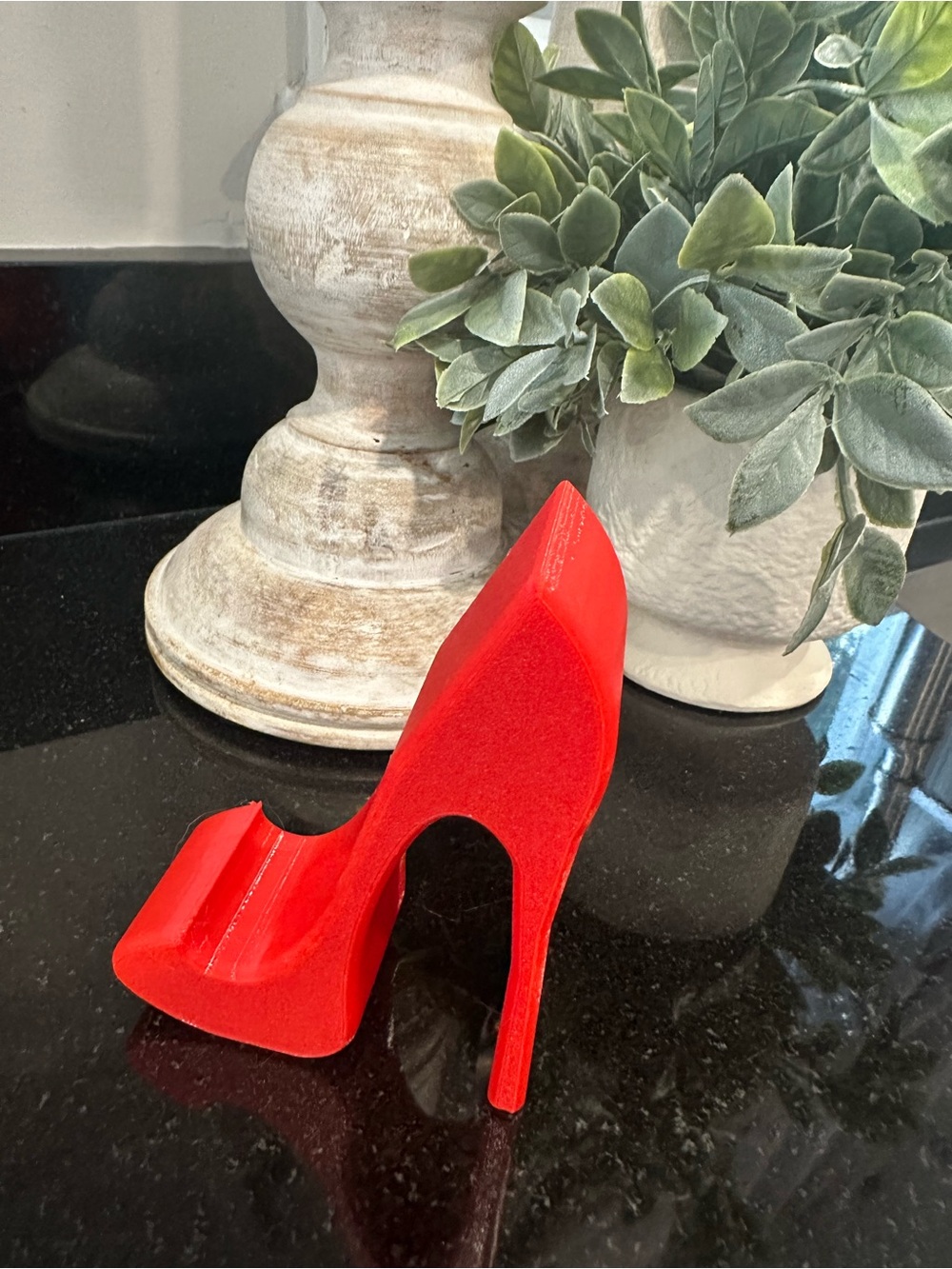 Red High heel stiletto shoe cell phone holder! new!